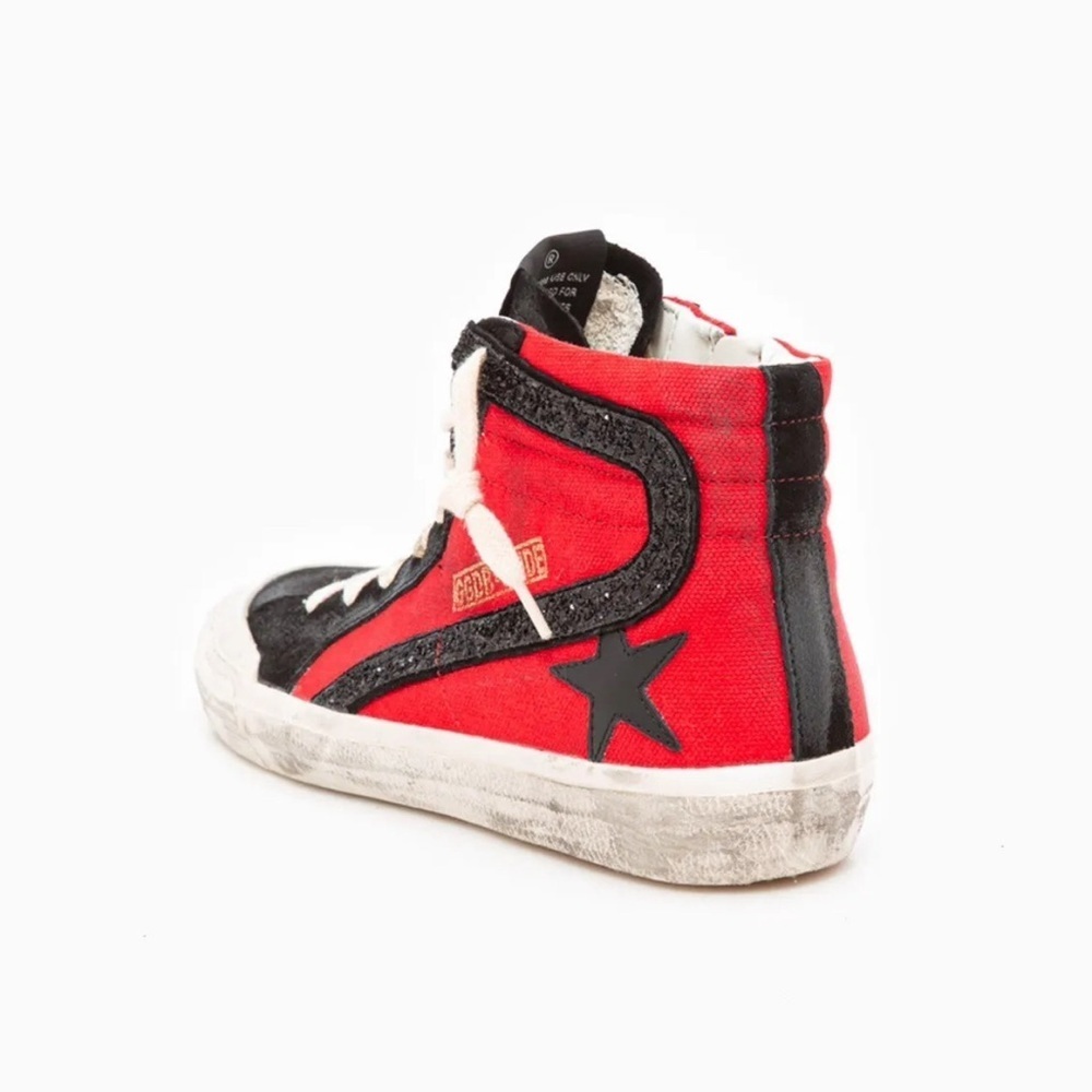 Golden Goose Wmns Slide Sneaker 'Penstar - Red Black - Picture 3 of 6